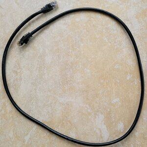 CAT5e RJ45 Ethernet LAN Network Patch Cable, 3 Feet, Black